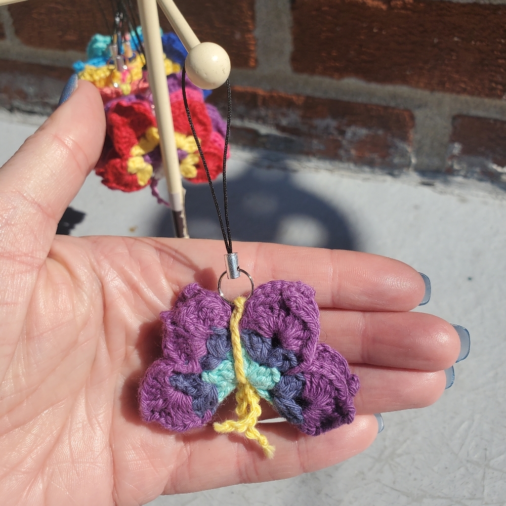 Crocheted butterfly - Handmade
